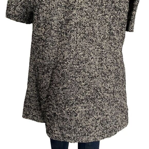 Vintage Livingston Bros Berriege Wool Fur Coat Black & White Fur CollarJacket Si - Picture 11 of 11